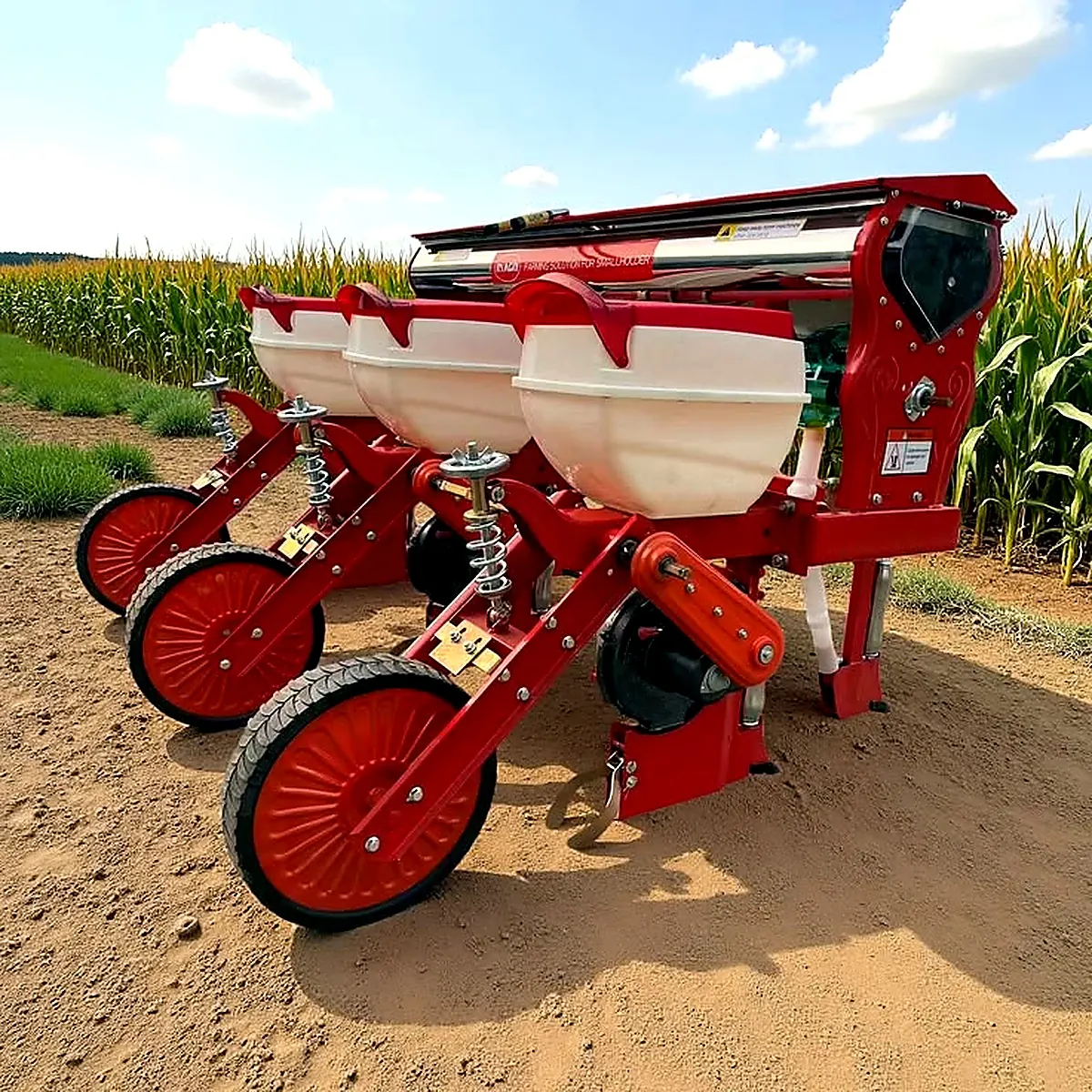 Maize planter implement close up
