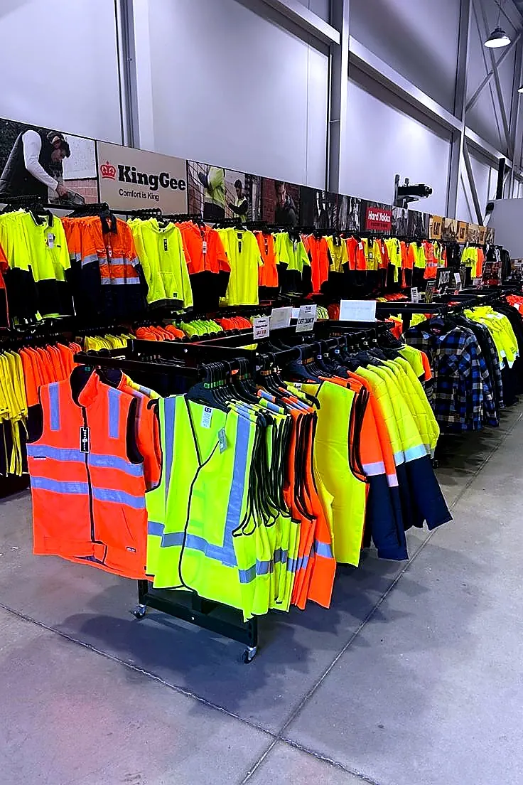Safety workwear rack
